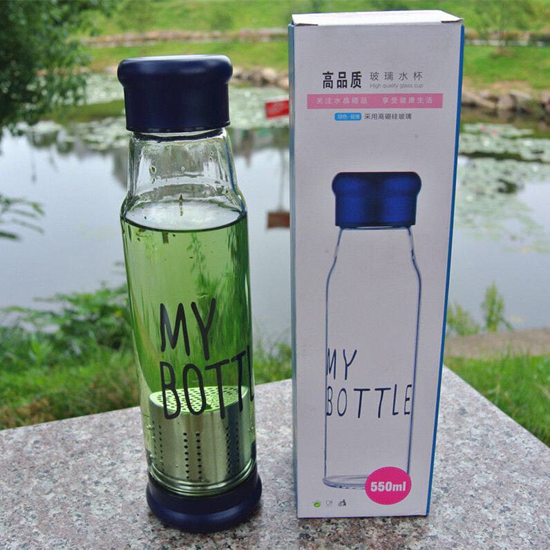 新款my bottle 騎士杯 創意玻璃運動水瓶 廠家直銷可定制LOGO