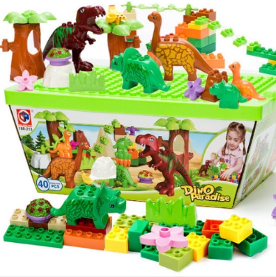 益智積木恐龍樂園-40塊 玩具禮盒